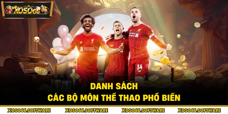 Danh sách các bộ môn thể thao phổ biến