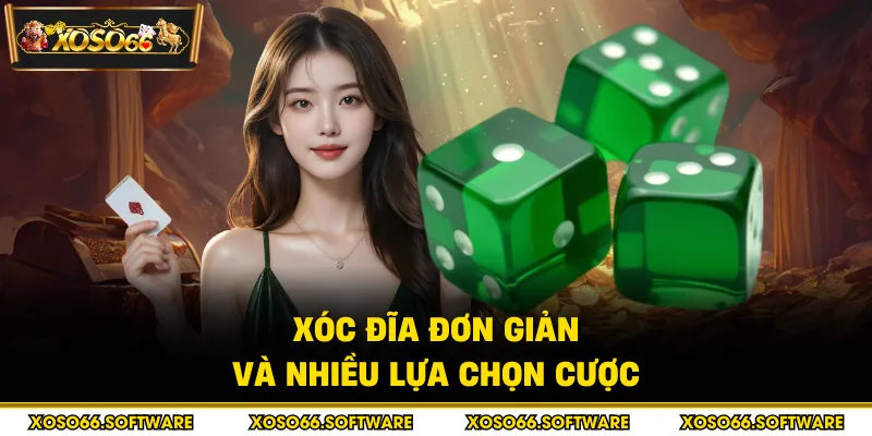 Xóc đĩa đơn giản và nhiều lựa chọn cược